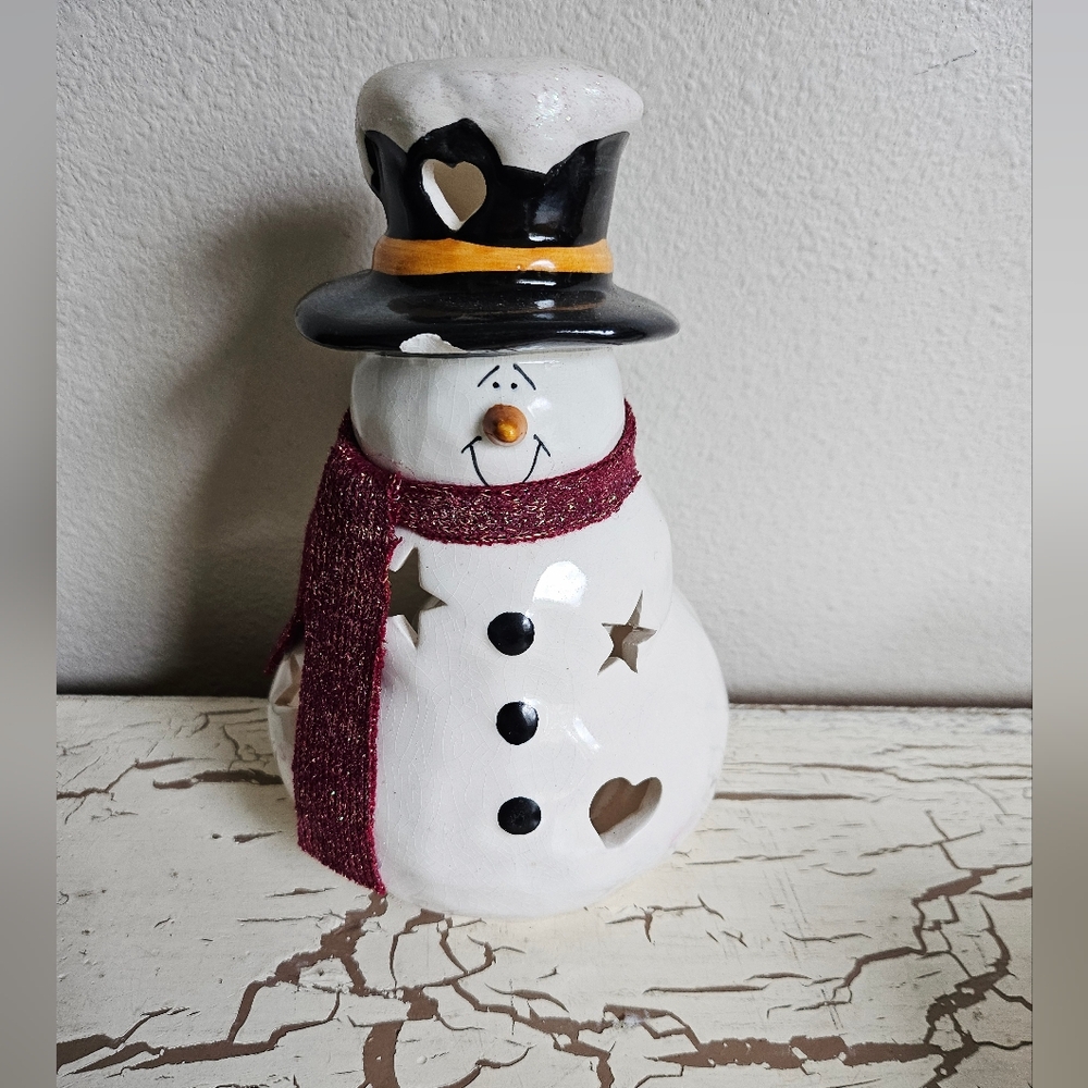 3/$15 Crazy Mountain Crackle Snowman from Helena Cook's Heartstrings